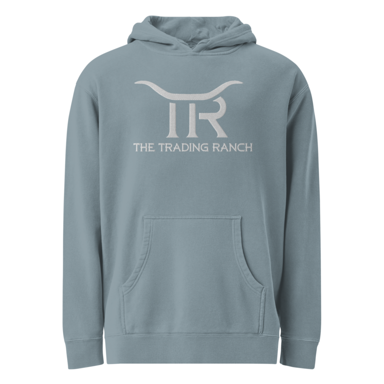 Trading Ranch Premium Embroidered pigment-dyed hoodie