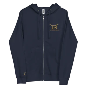 Trading Ranch Embroidered Logo + Goat Zip Hoodie