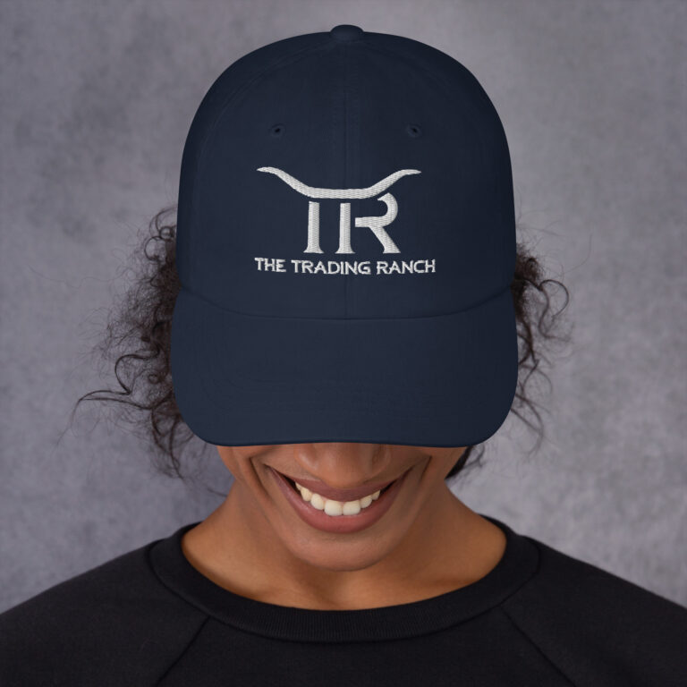 Trading Ranch White Embroidery Dad hat