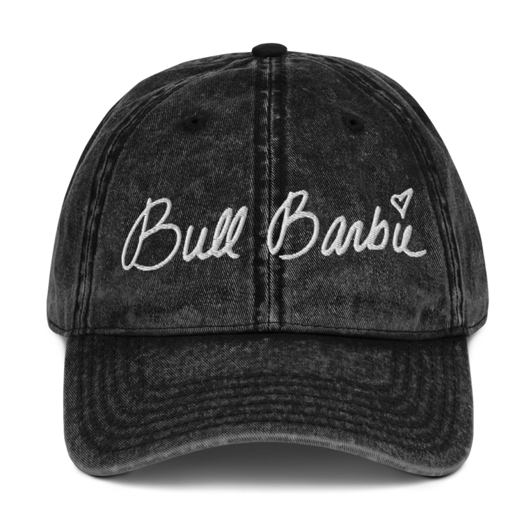 BullBarbie Vintage Cotton Twill Cap
