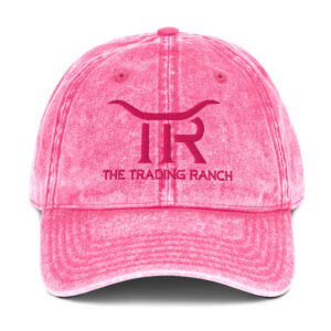 Trading Ranch Pink Embroidered Vintage Cotton Twill Cap