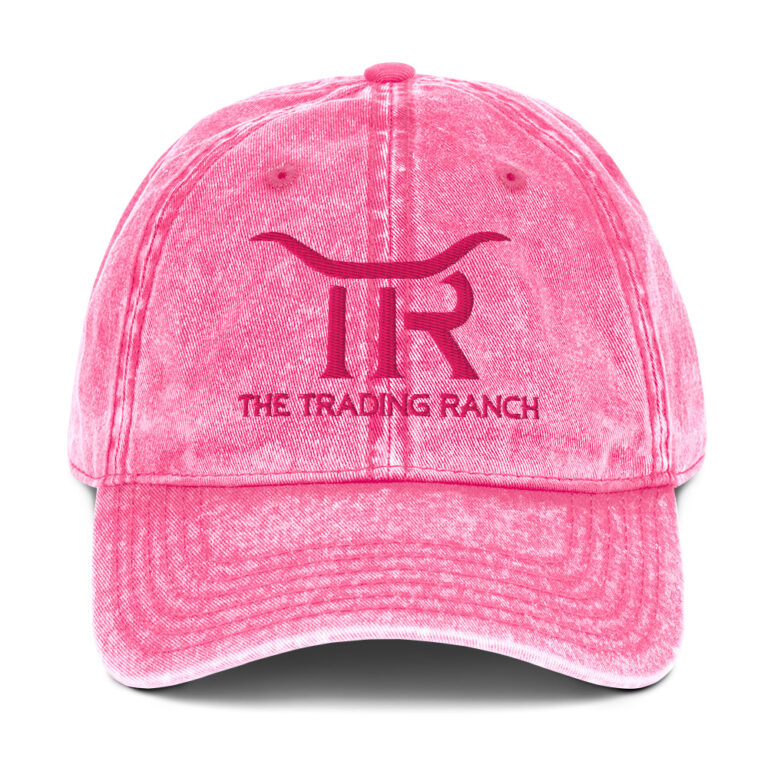 Trading Ranch Pink Embroidered Vintage Cotton Twill Cap